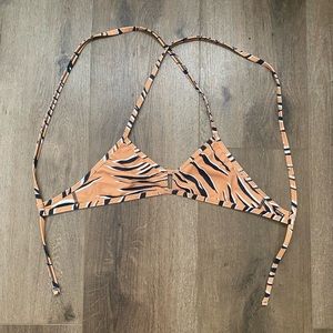 tiger print jolyn bikini top!
